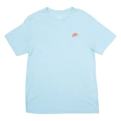 NIKE Mens T-Shirt Blue Crew Neck M