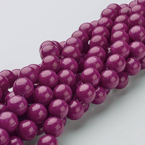 Natural Mashan Jade Round Beads Strands