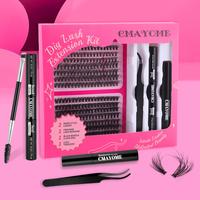 280Pcs Eyelash Set 30D40D80D100D Hot Melt Single Tuft Segmented Eyelashes False Eyelashes Suitable for Women, Girls, Mother's...