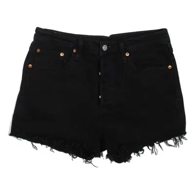 LEVI'S Womens Denim Shorts Black S W30