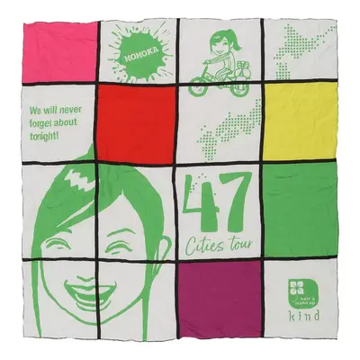 Momoka Graphic Scarf - No Size White Polyester