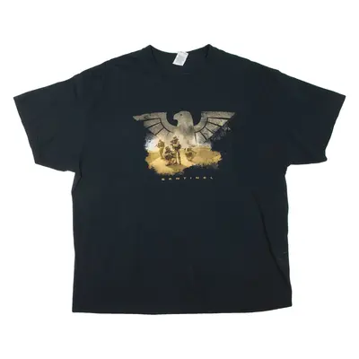 GILDAN Mens T-Shirt Black 2XL