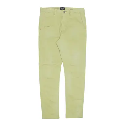 SCOTCH&SODA Chino Keegan Trousers Green Regular Tapered Mens W32 L32