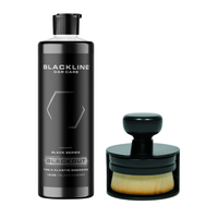 BLACKLINE Blackout Bundle – Trim & Tire Dressing with Applicator Brush for Deep Black Shine & Long-Lasting Protection