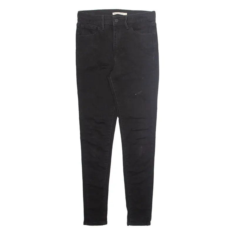 LEVI'S Womens Jeans Black Regular Skinny W27 L30