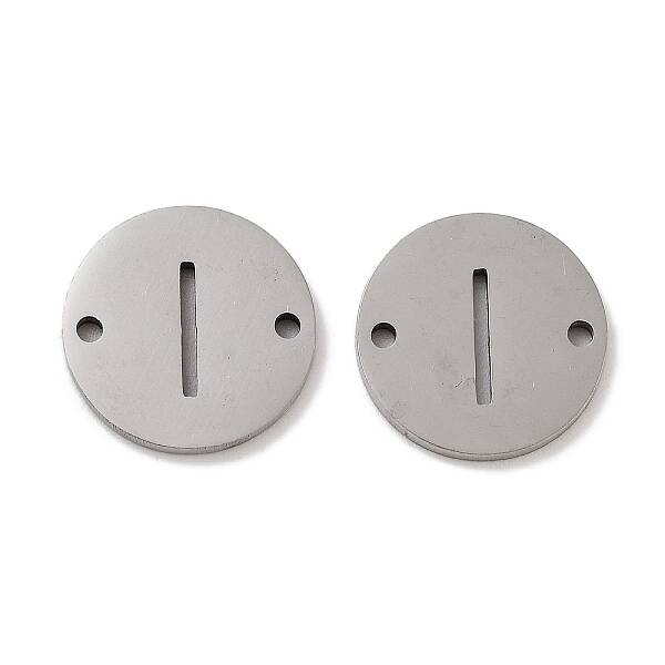 Non-Tarnish 201 Stainless Steel Hollow Flat Round Links