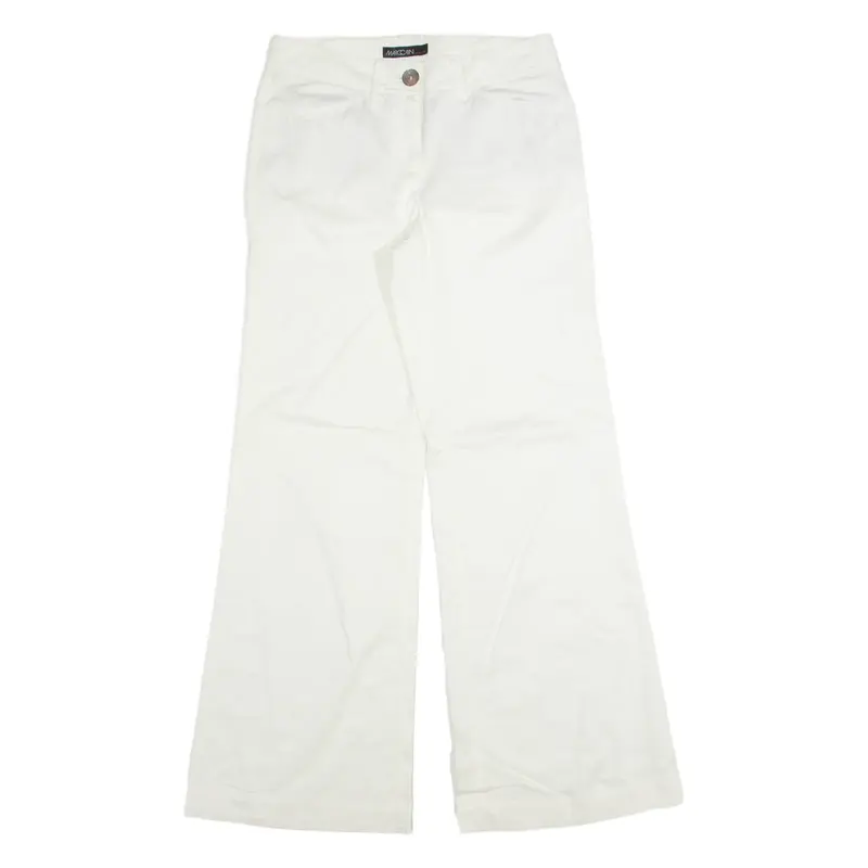 MARC CAIN Womens Trousers White Regular Flared W28 L32