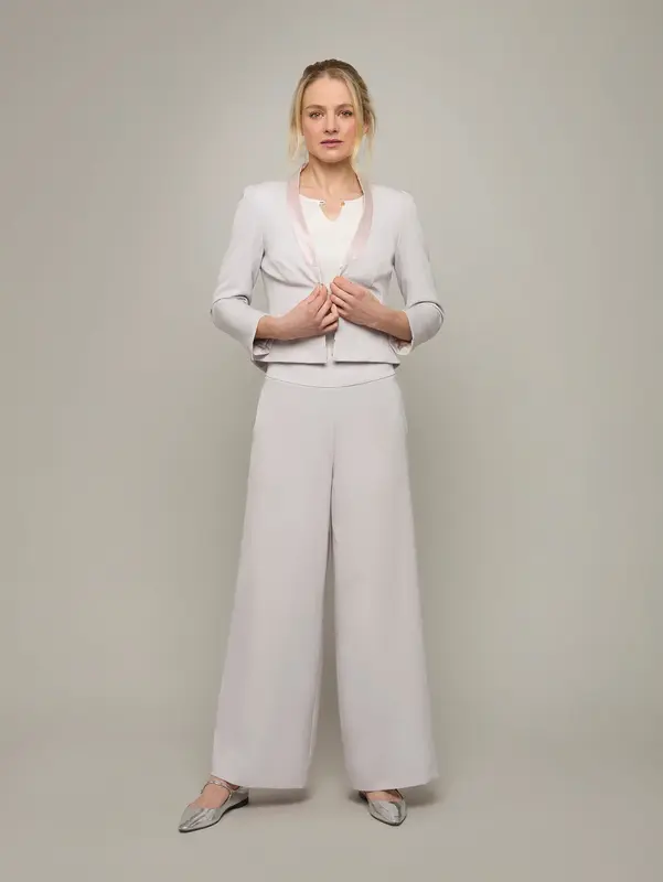 SPIRE | Classic Palazzo Pant | Colour: Moonstone | Size: L
