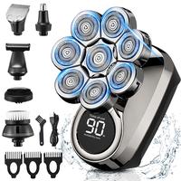DIHOOM 6-in-1 8-head Electric Shaver,Multifunctional Shaving Head,Washable Digital Display,Long Battery Life,360-degree All-r...