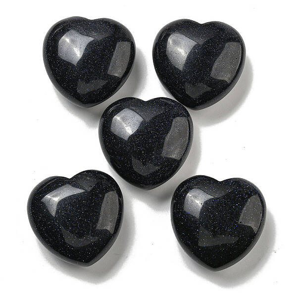 Synthetic Blue Goldstone Statues Ornaments