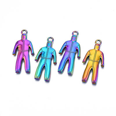 Rainbow Color Alloy Pendants