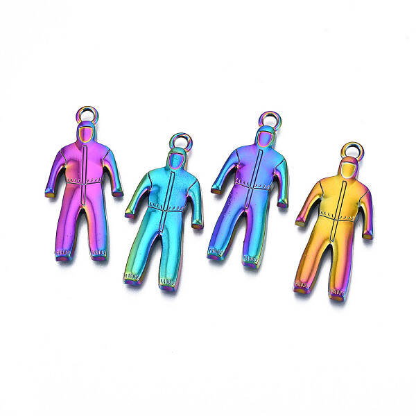 Rainbow Color Alloy Pendants