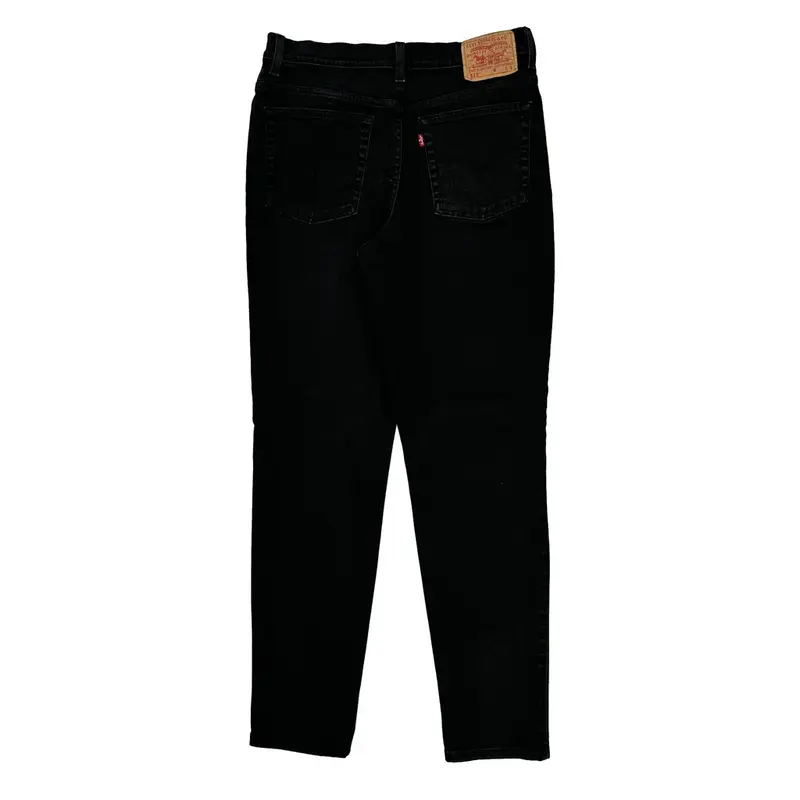 512 Levis Slim Fit Jeans - 30W UK 12 Black Cotton Blend