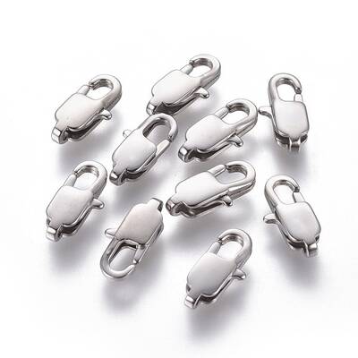 Non-Tarnish 304 Stainless Steel Lobster Claw Clasps