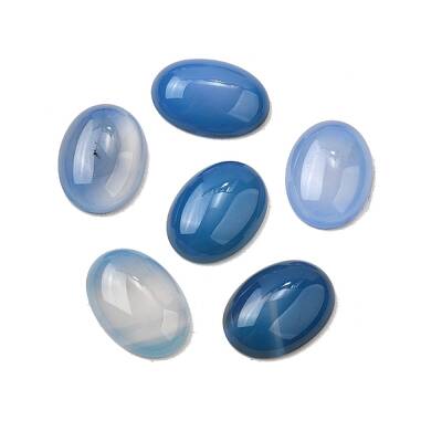 Natural Blue Agate Cabochons