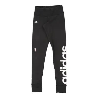 7-8 Years Adidas Spellout Leggings - 2XS Black Polyester