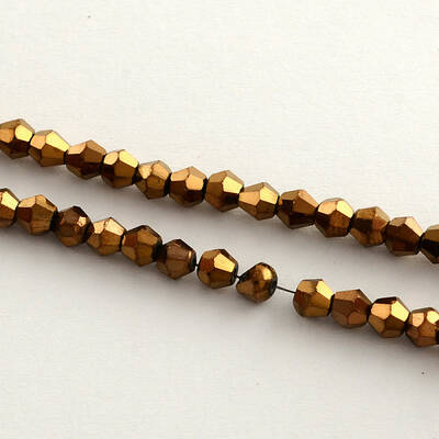 Electroplate Glass Bead Strands