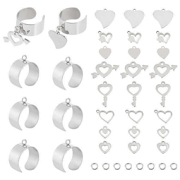 DIY Charm Cuff Ring Making Kit
