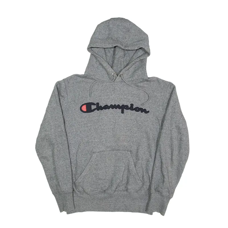CHAMPION Hoodie Grey Pullover Mens S