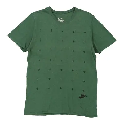 Nike T-Shirt - Small Green Cotton