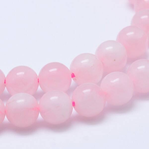 Natural Madagascar Rose Quartz Beads Strads