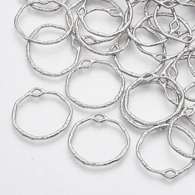 Alloy Open Back Bezel Pendants