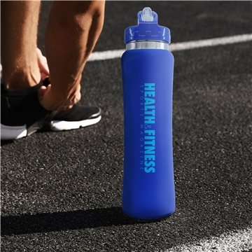 36 Custom 25 oz Stainless Steel Water Bottle - Non-Slip & Spill ...