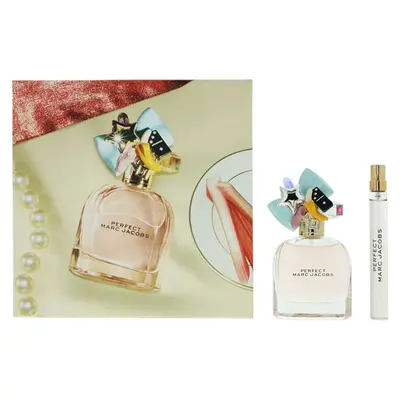 Set Marc Jacobs: Perfect Eau De Parfum da donna 50 ml + Perfect Eau De Parfum da donna 10 ml