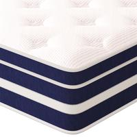 14 Inch Double Queen Size Bed, Hybrid Cooling Gel Memory Foam and Pocket Spring Mattress, Medium Firm Support, No Fiberglass,...