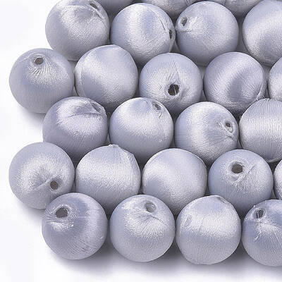 Polyester Thread Fabric Covered Beads