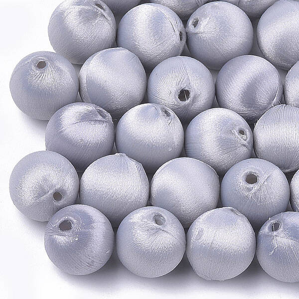 Polyester Thread Fabric Covered Beads