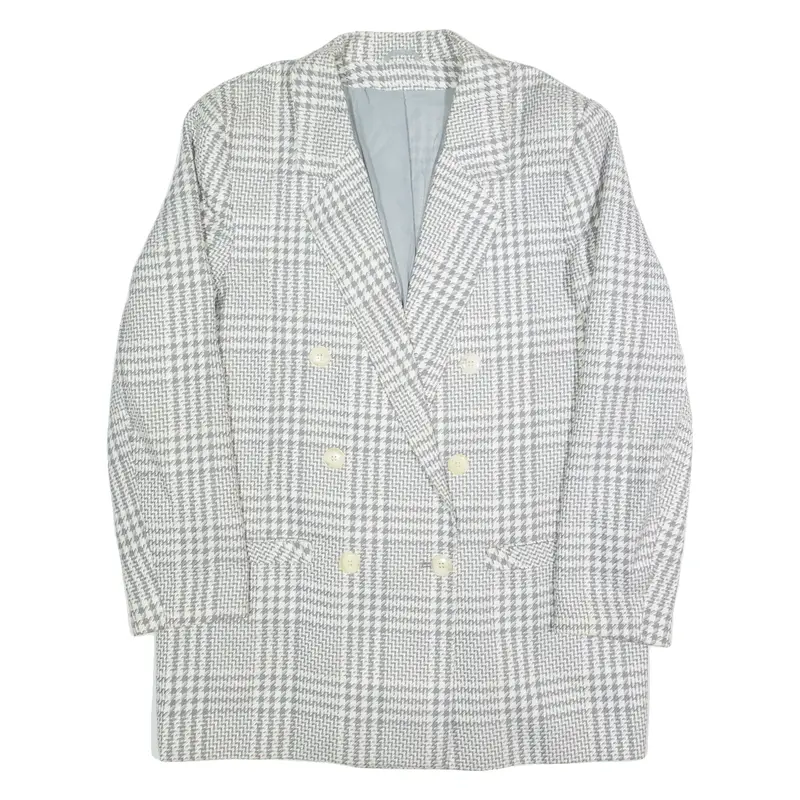 YESSICA Womens Blazer Jacket Grey Check M