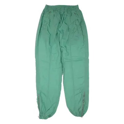 REEBOK Mens Track Pants Green 90s Tapered M W26 L30