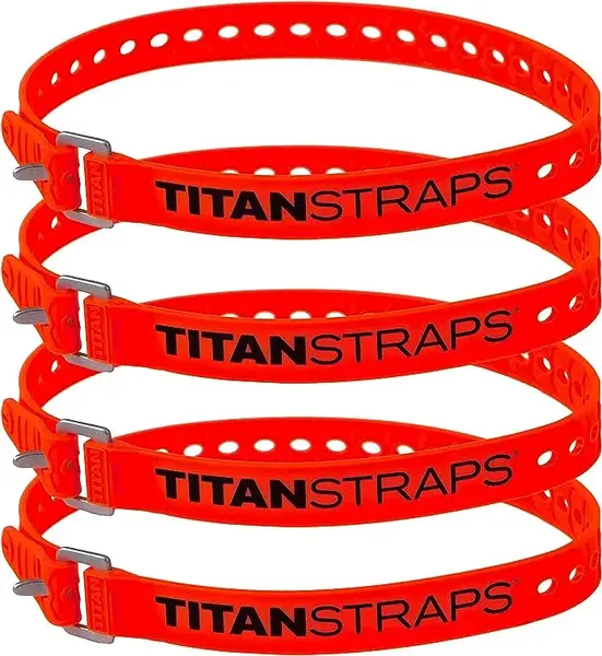 Titan Straps - Industrial 25 Length / 4-Pack - Orange