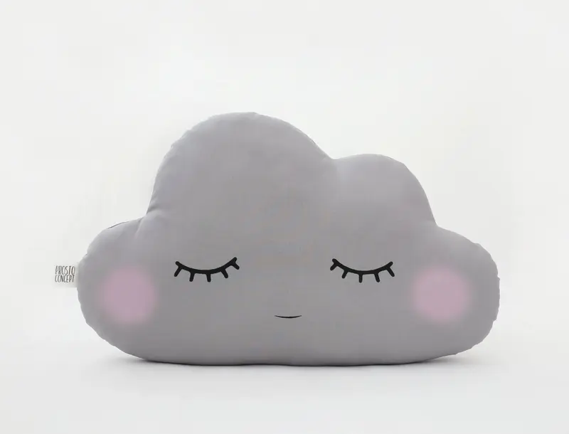 Gray Cloud Pillow