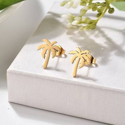 304 Stainless Steel Stud Earrings