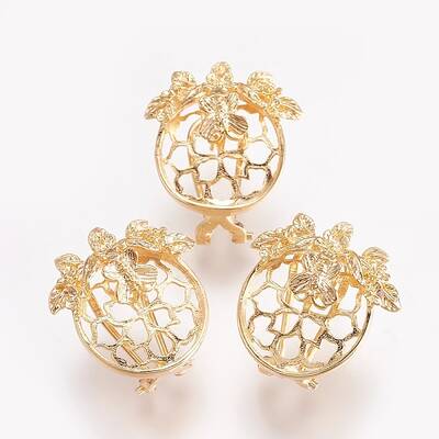 Brass Stud Earrings