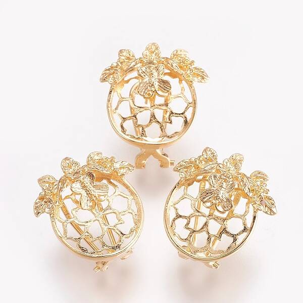 Brass Stud Earrings