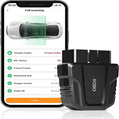 OBD2 Scanner Diagnostic Tool, USB Powered Car Code Reader Scanner, Reset Diagnostic Scan Tool for Cars, Professional Car Diag...