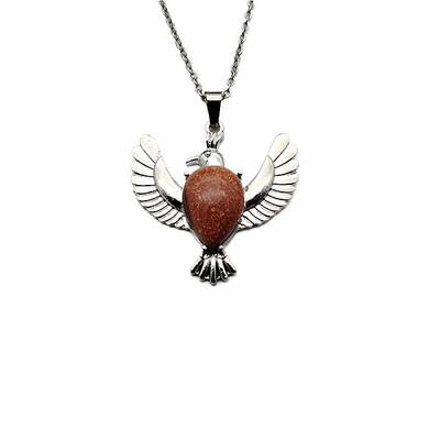 Peace Dove Water Droplet Crystal Necklace Pendant Fashion Ornament Simple Pendant