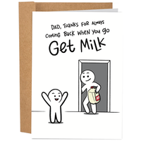 Thanks For Coming Back When You Go Get Milk | thankyou cards Thank You