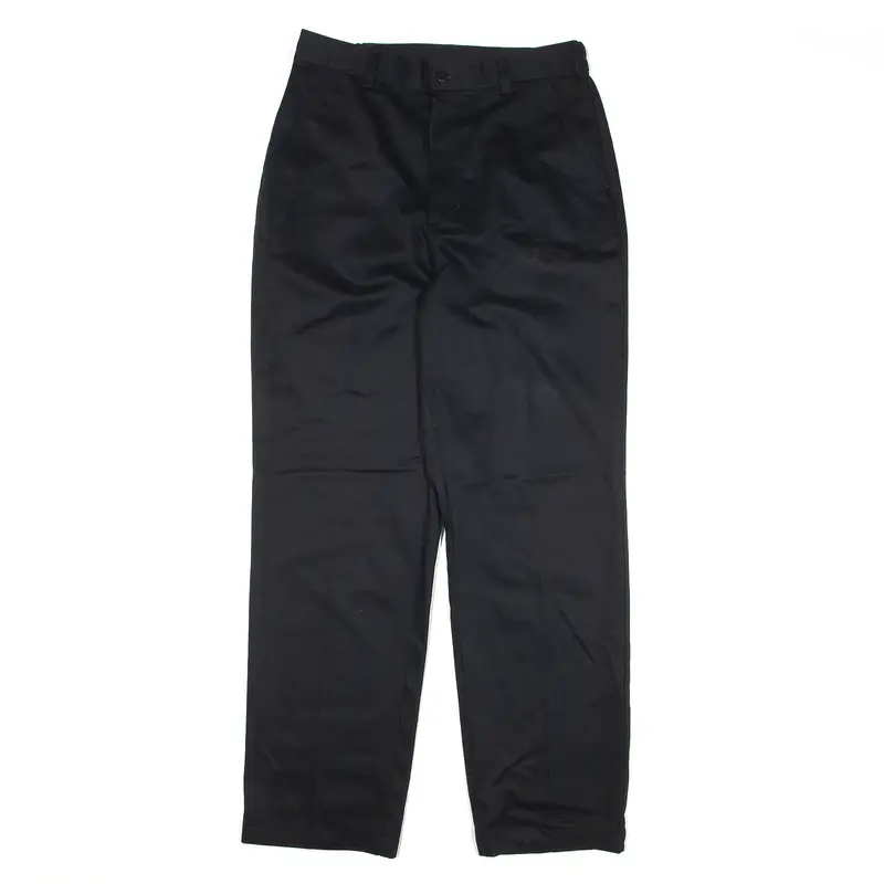 CABIN CREEK Trousers Black Relaxed Straight Womens W30 L30