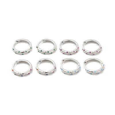 Cubic Zirconia Hoop Earrings