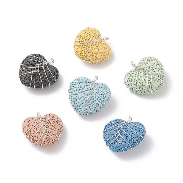 Natural Lava Rock Pendants