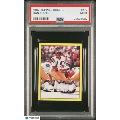 Dan Fouts PSA 1982 Topps Stickers Football #272 9 73524537