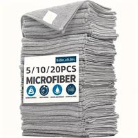 Microfiber Cleaning Cloth, 5/10/20pcs Multipurpose Absorbent Kitchen Cleaning Cloth, Household Dishwashing Cloth, Cleaning Ra...