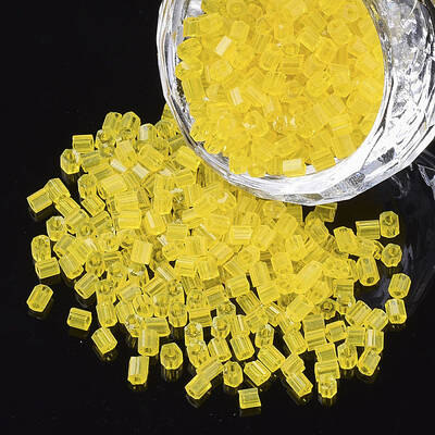 8/0 Two Cut Glass Seed Beads