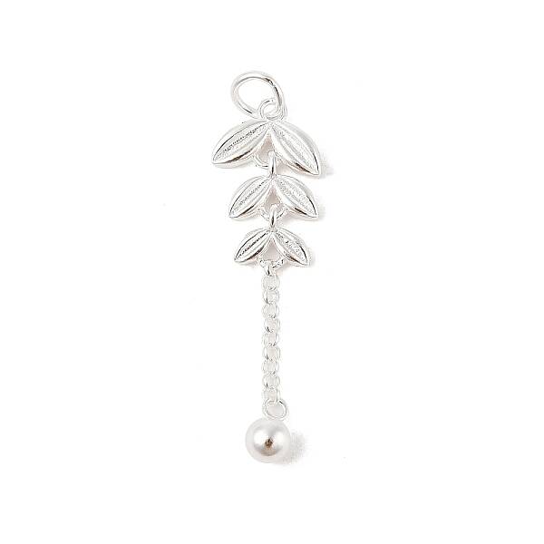 925 Sterling Silver Wheat Tassel Pendants