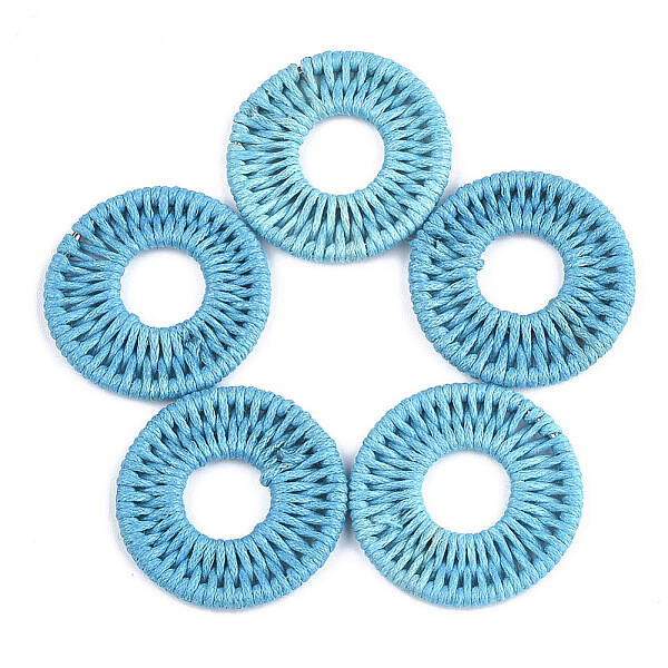 Waxed Polyester Cord Woven Pendants