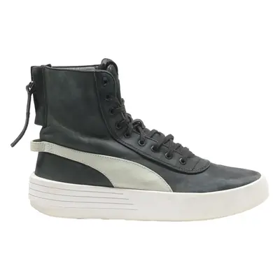PUMA Lace-Up Boots Black Leather Mens UK 7.5